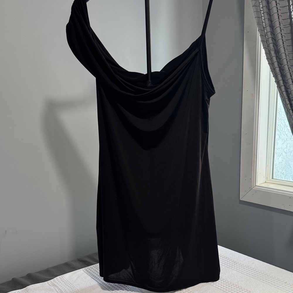 Nasty Gal Black Asymmetrical Dress